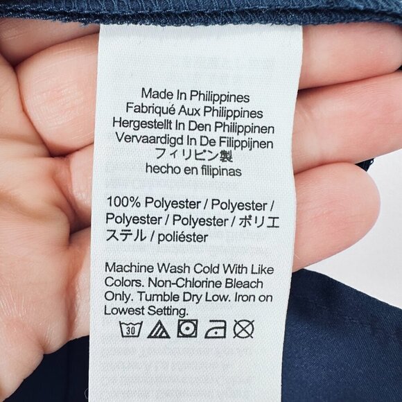 J. Crew Wide-leg essential pant in city crepe in Mediterranean Navy Size 12 NWT - Picture 2 of 7